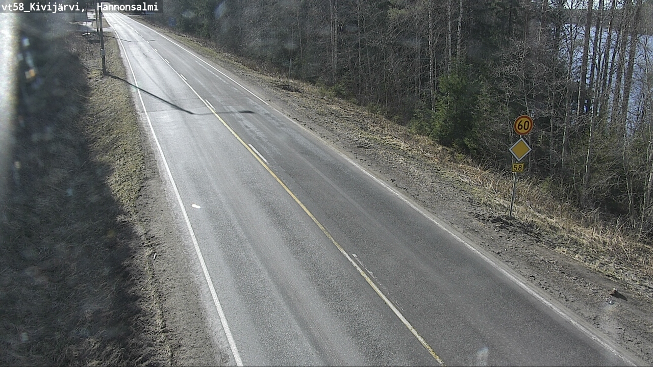 Weather Camera Image Road 58 Kivijärvi, Hannonsalmi, Kivijärvi, Keski-Suomi
