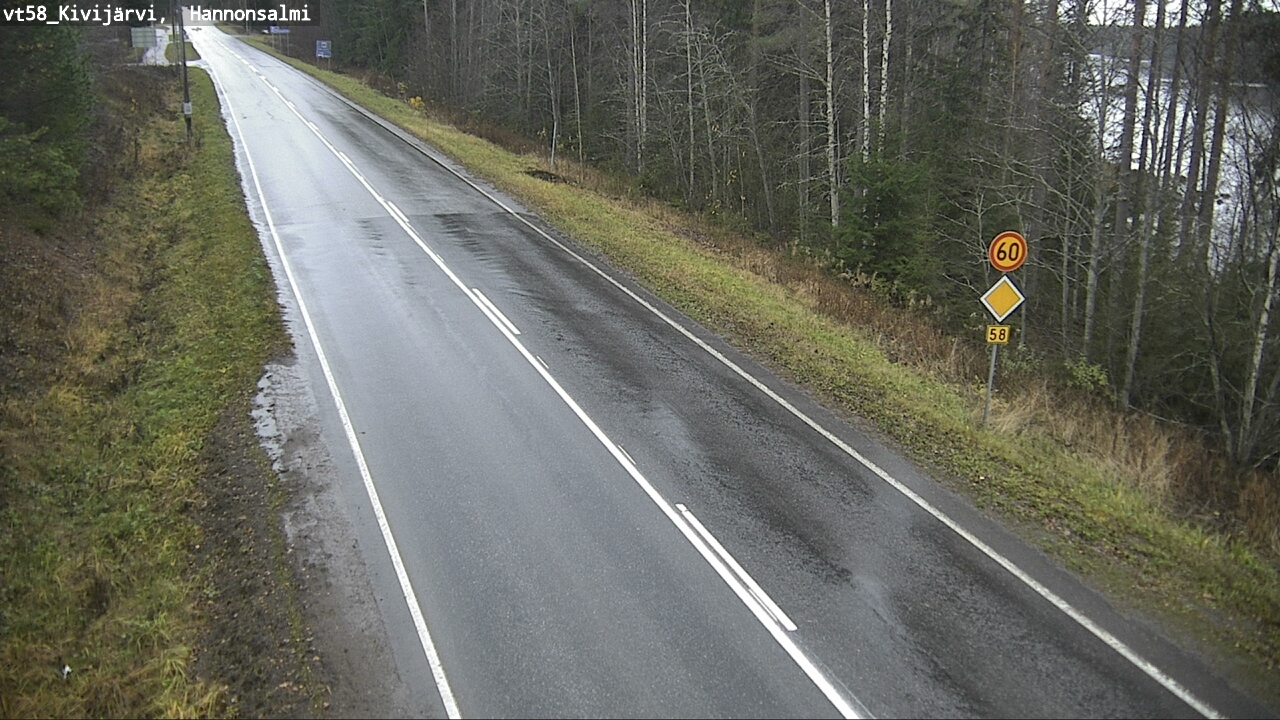 Weather Camera Image Väg 58 Kivijärvi, Hannonsalmi, Kivijärvi, Keski-Suomi