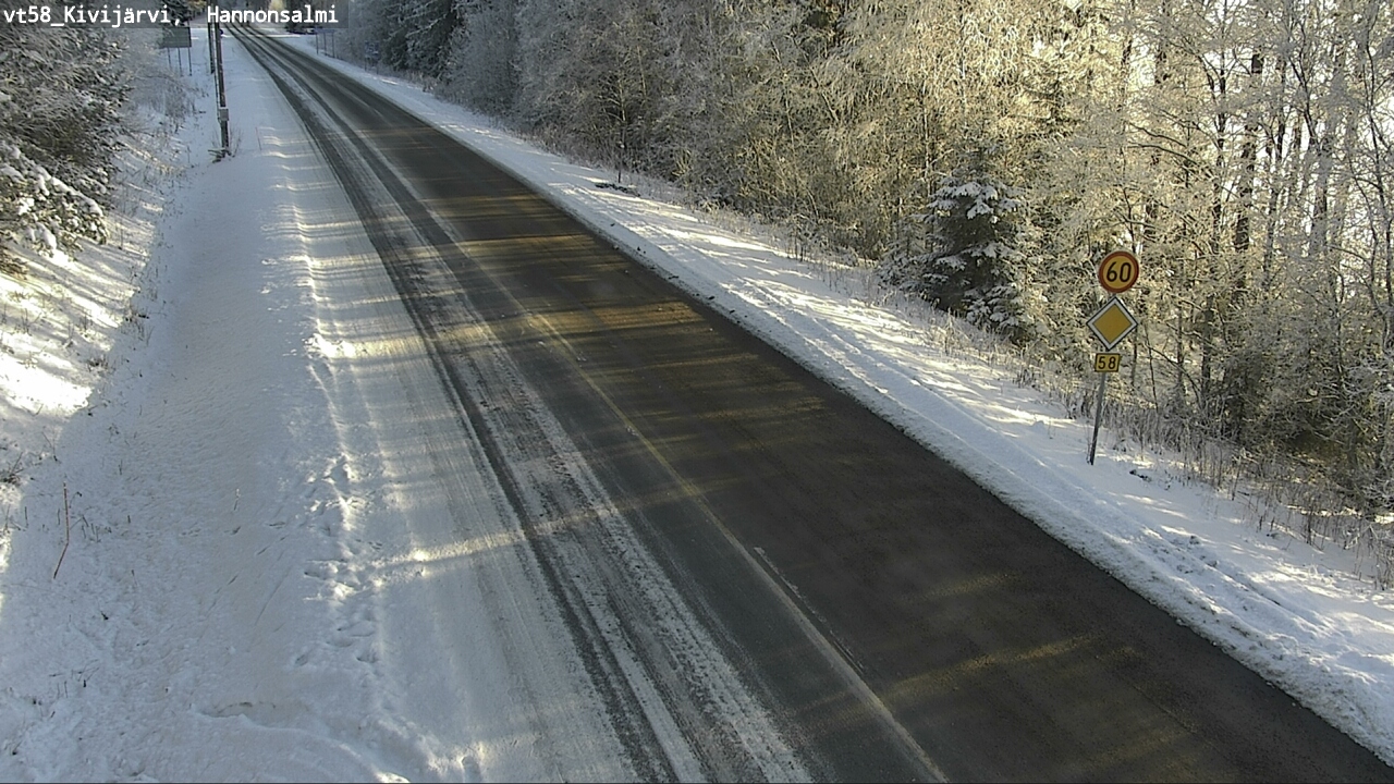 Weather Camera Image Road 58 Kivijärvi, Hannonsalmi, Kivijärvi, Keski-Suomi