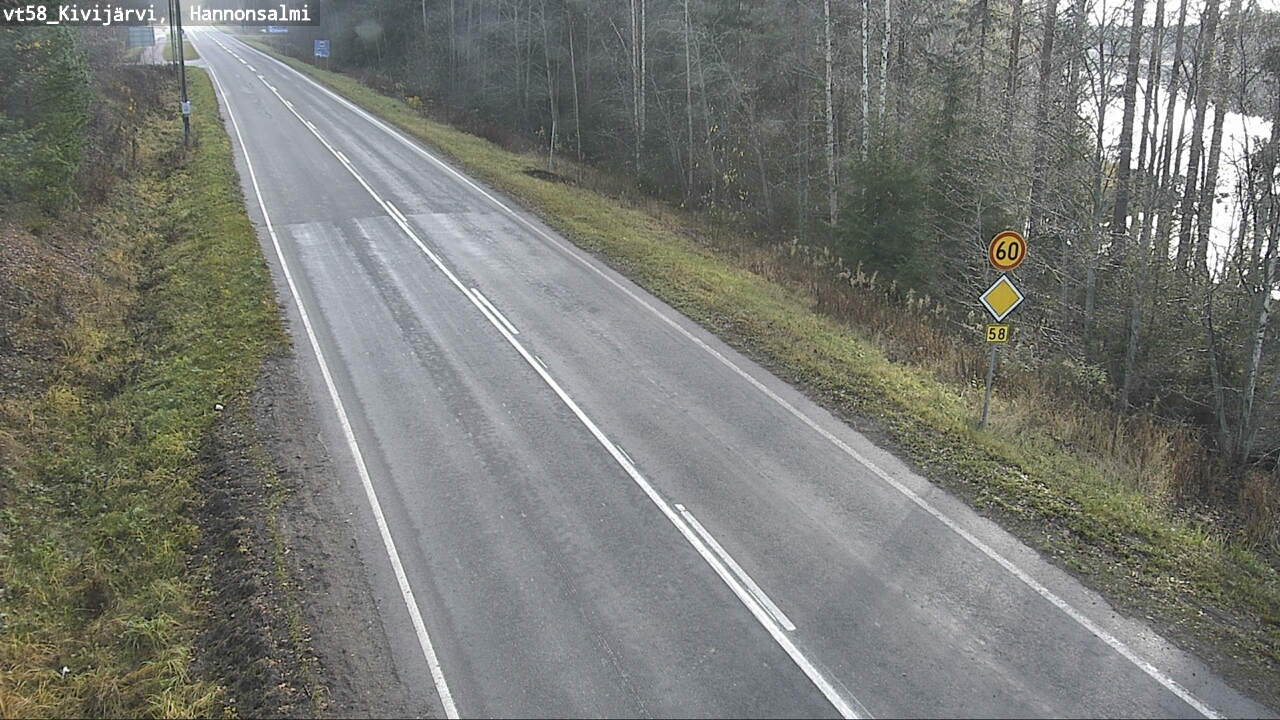 Kelikamerat Kuva Tie 58 Kivijärvi, Hannonsalmi, Kivijärvi, Keski-Suomi