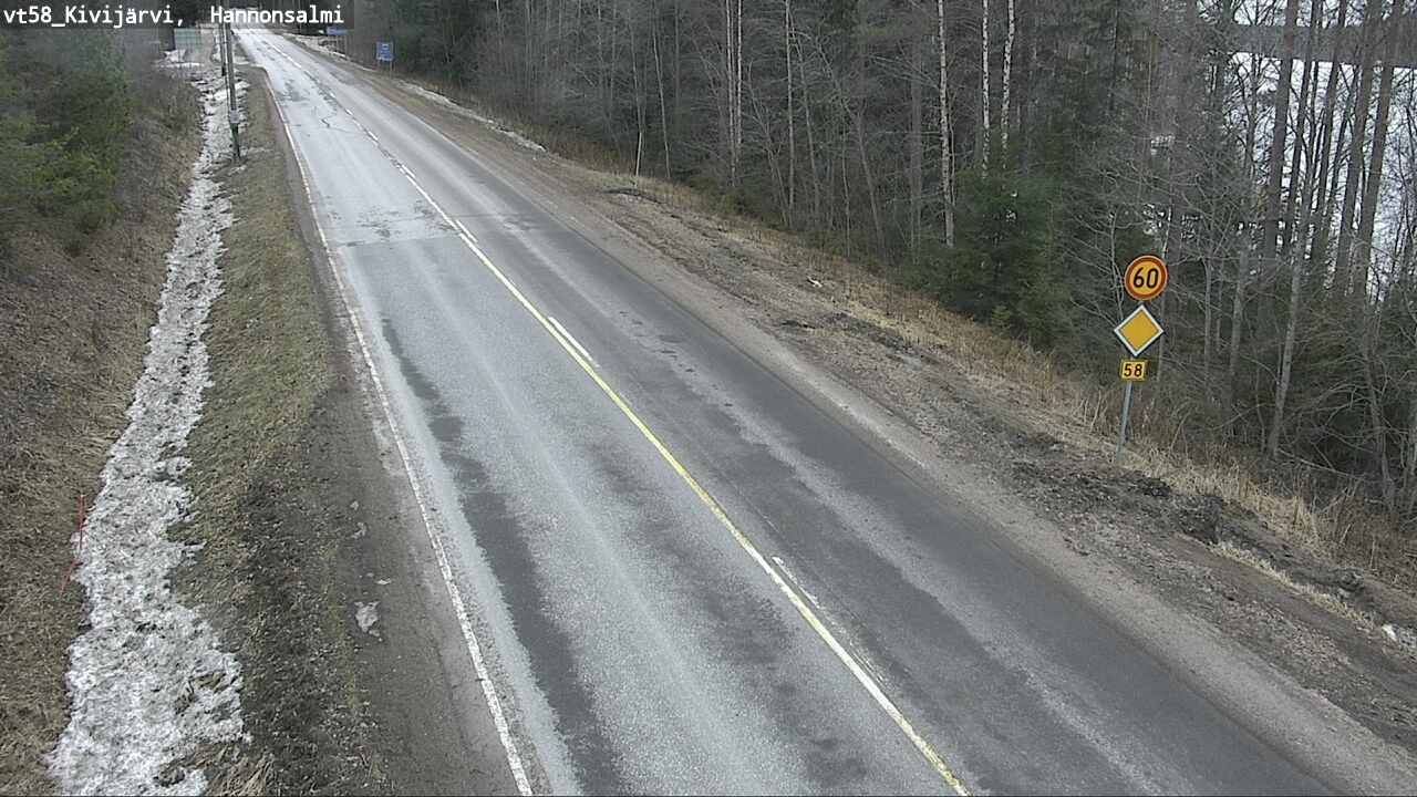 Kelikamerat Kuva Tie 58 Kivijärvi, Hannonsalmi, Kivijärvi, Keski-Suomi