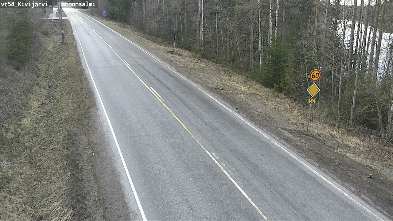 Kelikamerat Kuva Tie 58 Kivijärvi, Hannonsalmi, Kivijärvi, Keski-Suomi