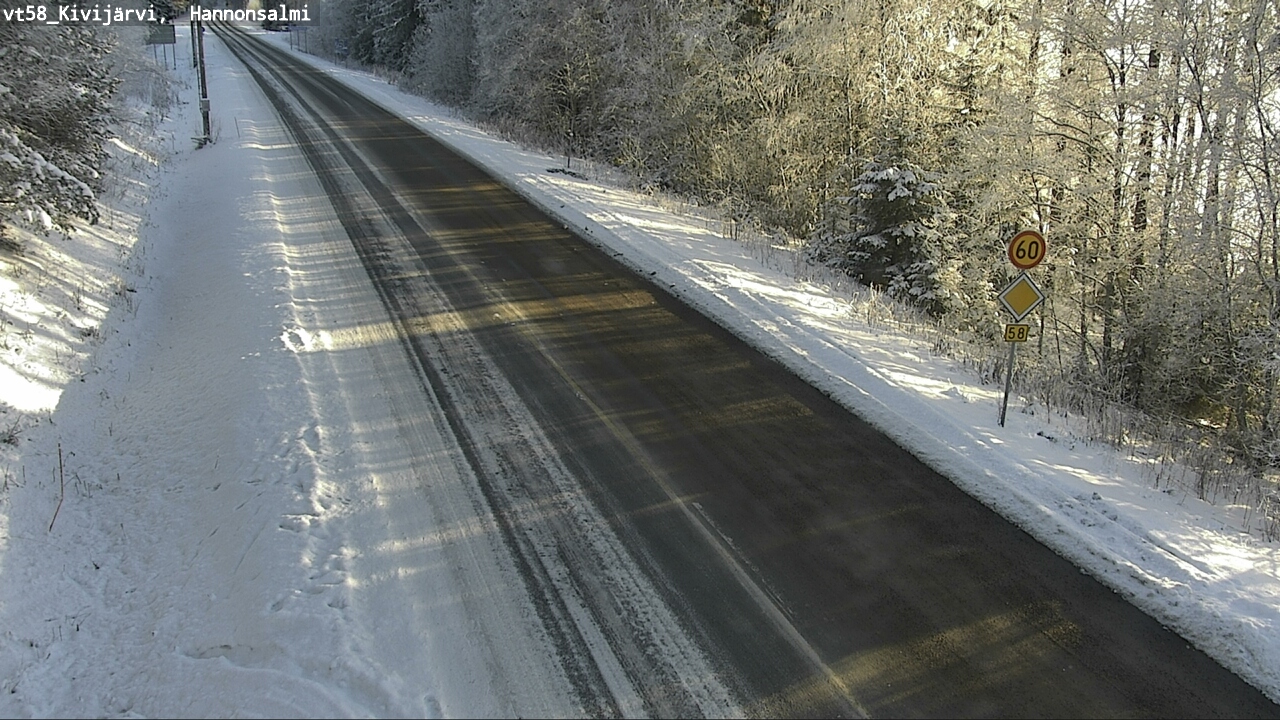 Weather Camera Image Road 58 Kivijärvi, Hannonsalmi, Kivijärvi, Keski-Suomi
