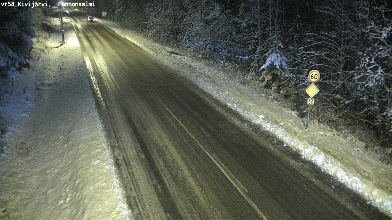 Weather Camera Image Road 58 Kivijärvi, Hannonsalmi, Kivijärvi, Keski-Suomi
