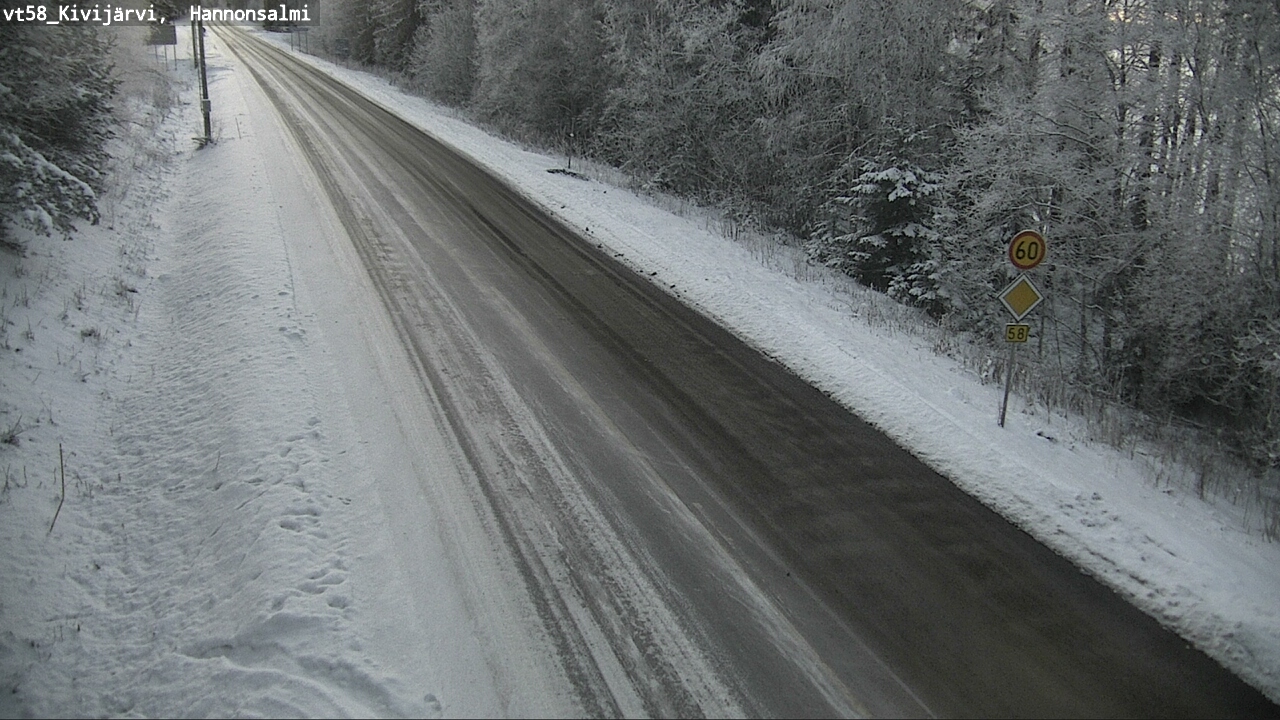 Kelikamerat Kuva Tie 58 Kivijärvi, Hannonsalmi, Kivijärvi, Keski-Suomi