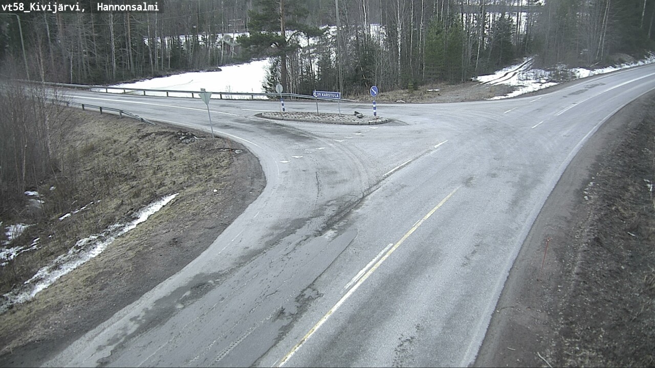 Weather Camera Image Väg 58 Kivijärvi, Hannonsalmi, Kivijärvi, Keski-Suomi