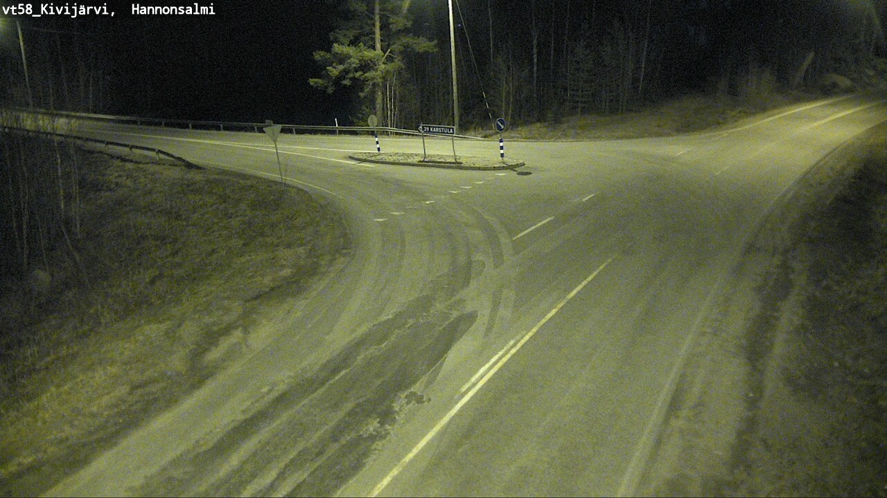 Weather Camera Image Väg 58 Kivijärvi, Hannonsalmi, Kivijärvi, Keski-Suomi