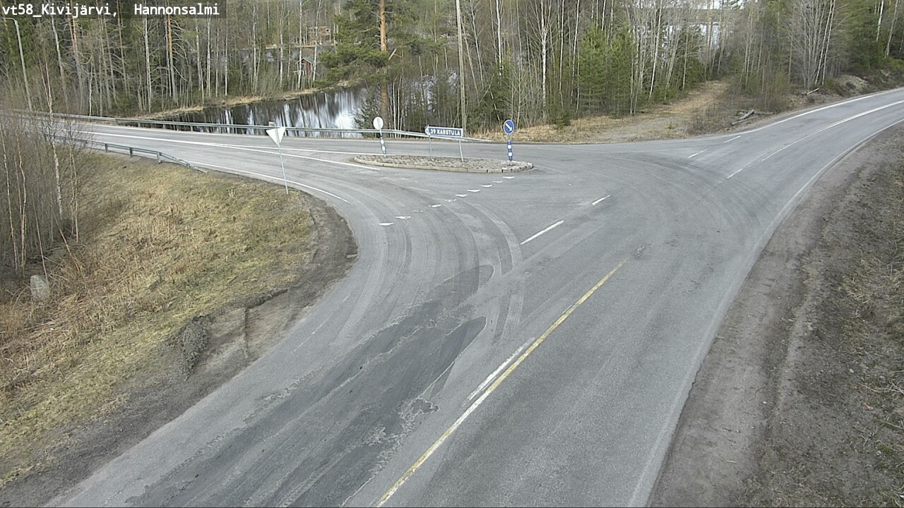 Weather Camera Image Road 58 Kivijärvi, Hannonsalmi, Kivijärvi, Keski-Suomi