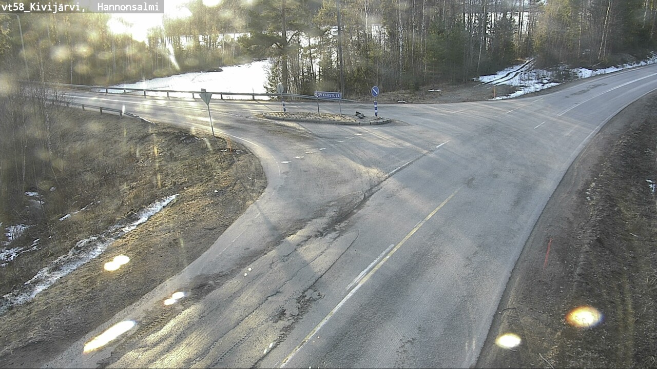 Weather Camera Image Väg 58 Kivijärvi, Hannonsalmi, Kivijärvi, Keski-Suomi
