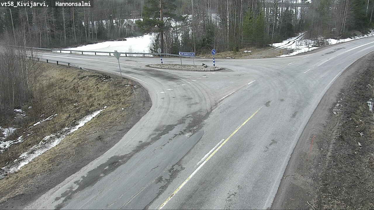 Weather Camera Image Road 58 Kivijärvi, Hannonsalmi, Kivijärvi, Keski-Suomi