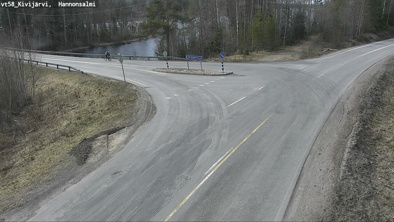 Weather Camera Image Väg 58 Kivijärvi, Hannonsalmi, Kivijärvi, Keski-Suomi