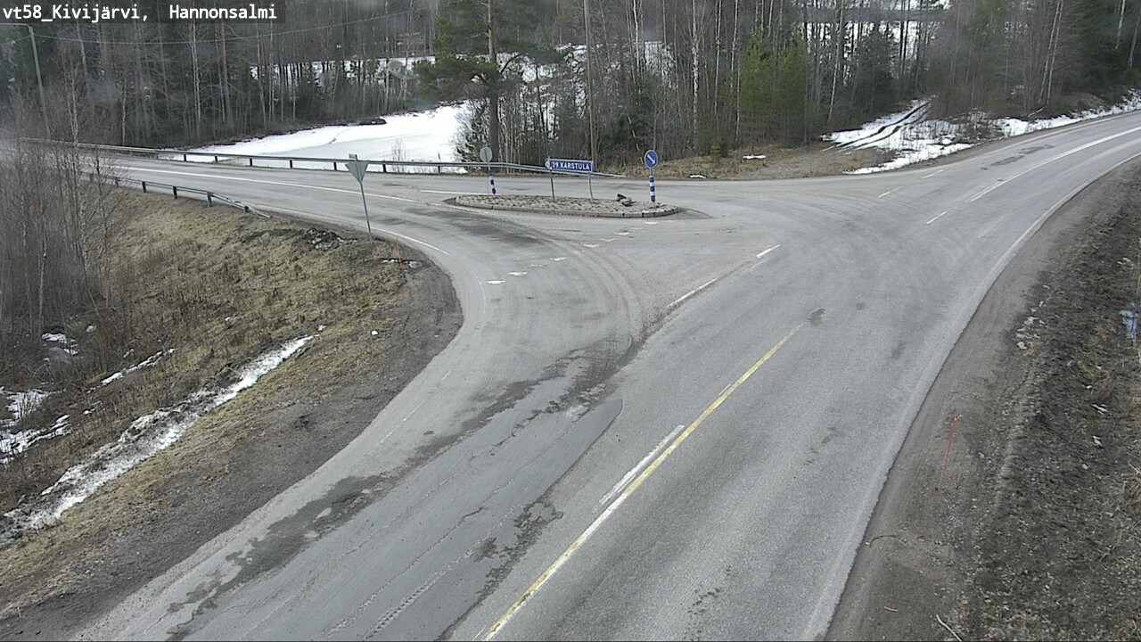 Weather Camera Image Road 58 Kivijärvi, Hannonsalmi, Kivijärvi, Keski-Suomi