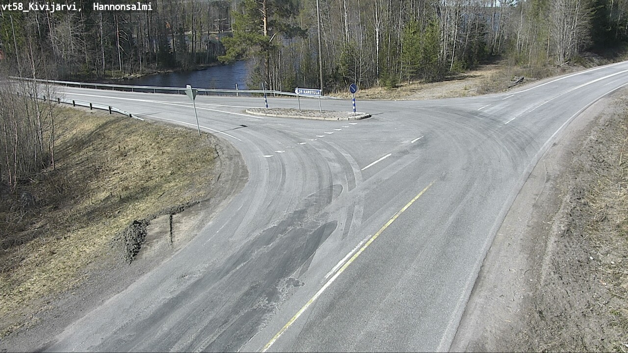 Weather Camera Image Väg 58 Kivijärvi, Hannonsalmi, Kivijärvi, Keski-Suomi