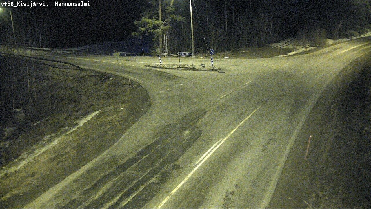 Weather Camera Image Road 58 Kivijärvi, Hannonsalmi, Kivijärvi, Keski-Suomi