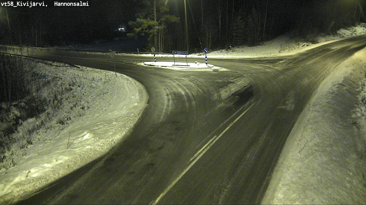 Weather Camera Image Road 58 Kivijärvi, Hannonsalmi, Kivijärvi, Keski-Suomi
