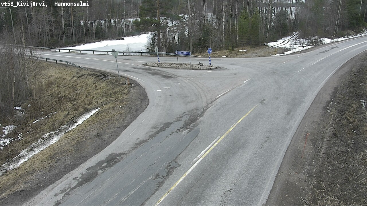 Weather Camera Image Road 58 Kivijärvi, Hannonsalmi, Kivijärvi, Keski-Suomi