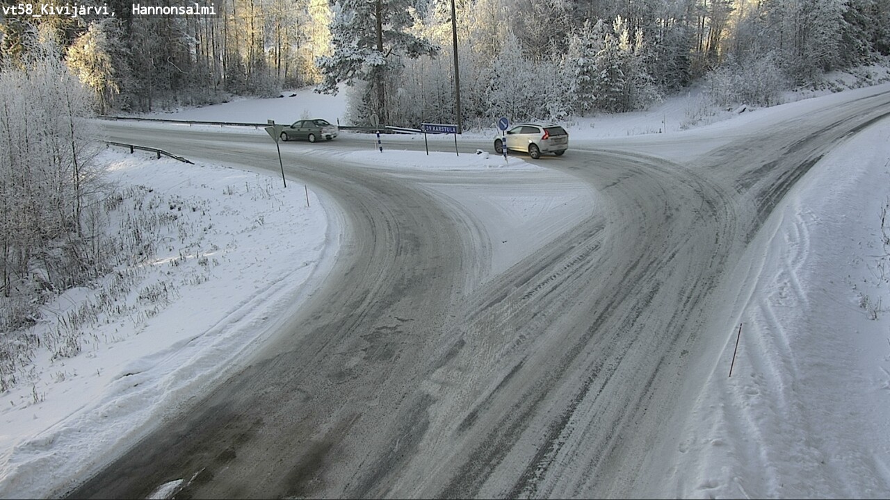 Weather Camera Image Road 58 Kivijärvi, Hannonsalmi, Kivijärvi, Keski-Suomi