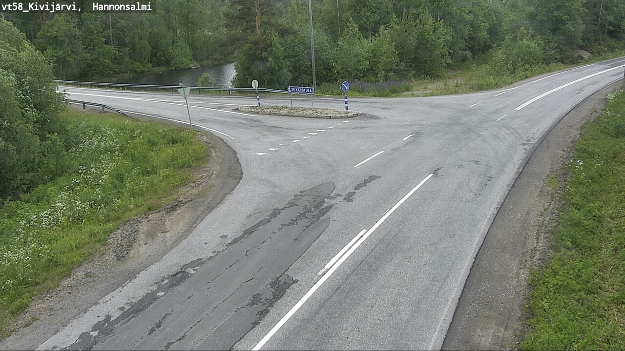 Weather Camera Image Väg 58 Kivijärvi, Hannonsalmi, Kivijärvi, Keski-Suomi