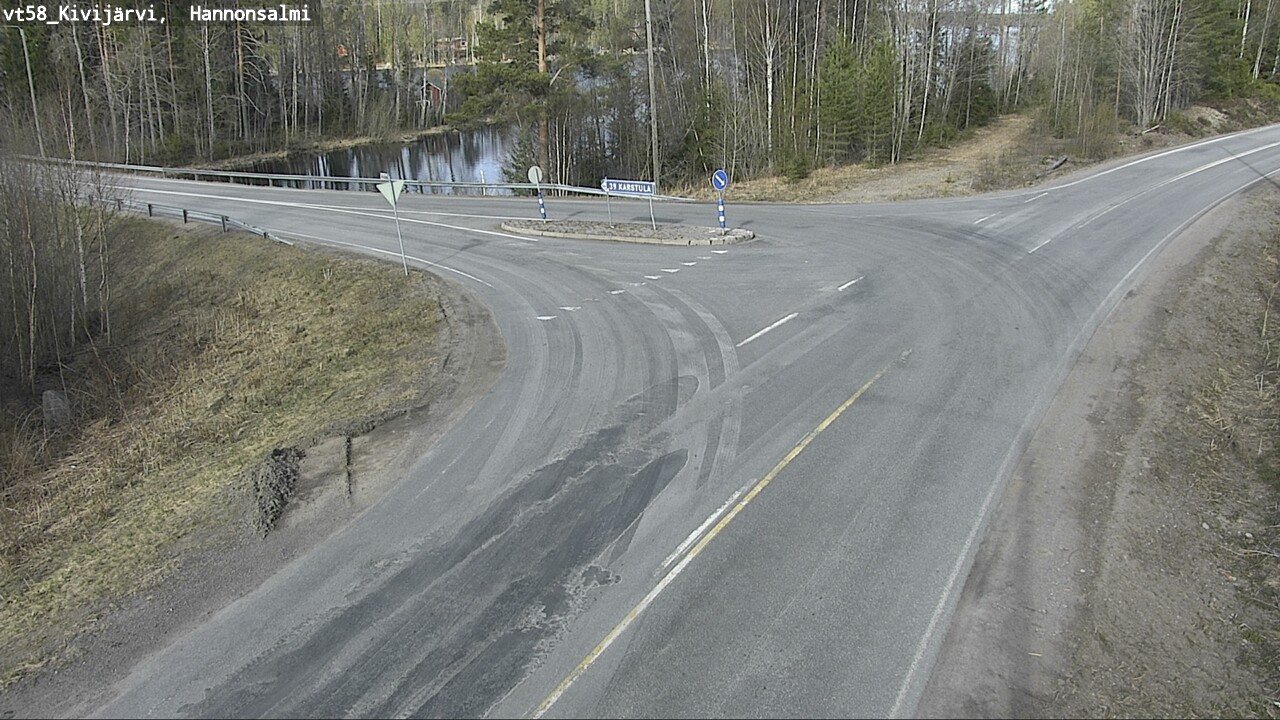Weather Camera Image Väg 58 Kivijärvi, Hannonsalmi, Kivijärvi, Keski-Suomi