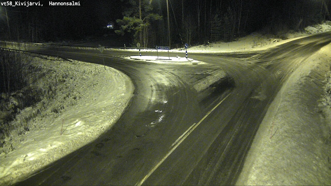 Weather Camera Image Road 58 Kivijärvi, Hannonsalmi, Kivijärvi, Keski-Suomi