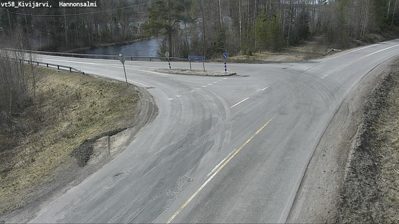 Weather Camera Image Väg 58 Kivijärvi, Hannonsalmi, Kivijärvi, Keski-Suomi