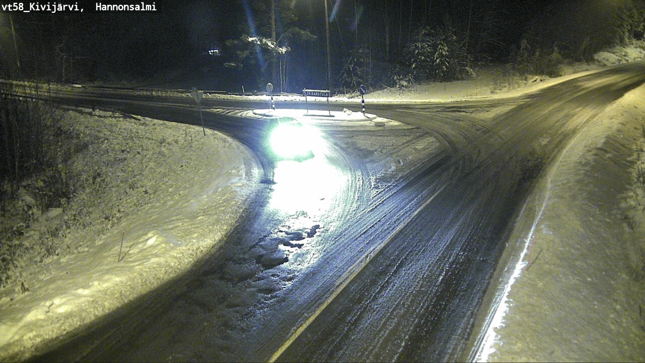 Weather Camera Image Väg 58 Kivijärvi, Hannonsalmi, Kivijärvi, Keski-Suomi