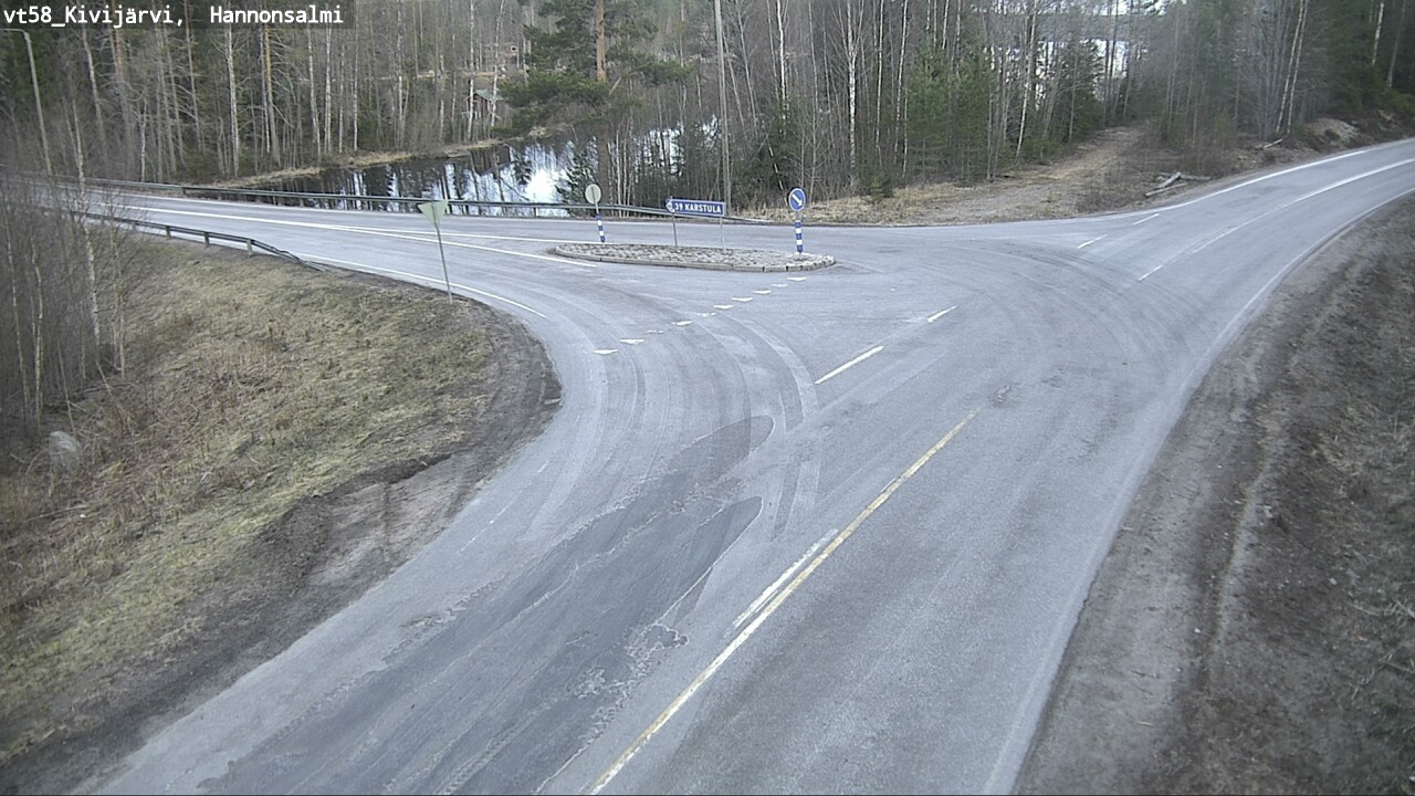 Weather Camera Image Väg 58 Kivijärvi, Hannonsalmi, Kivijärvi, Keski-Suomi