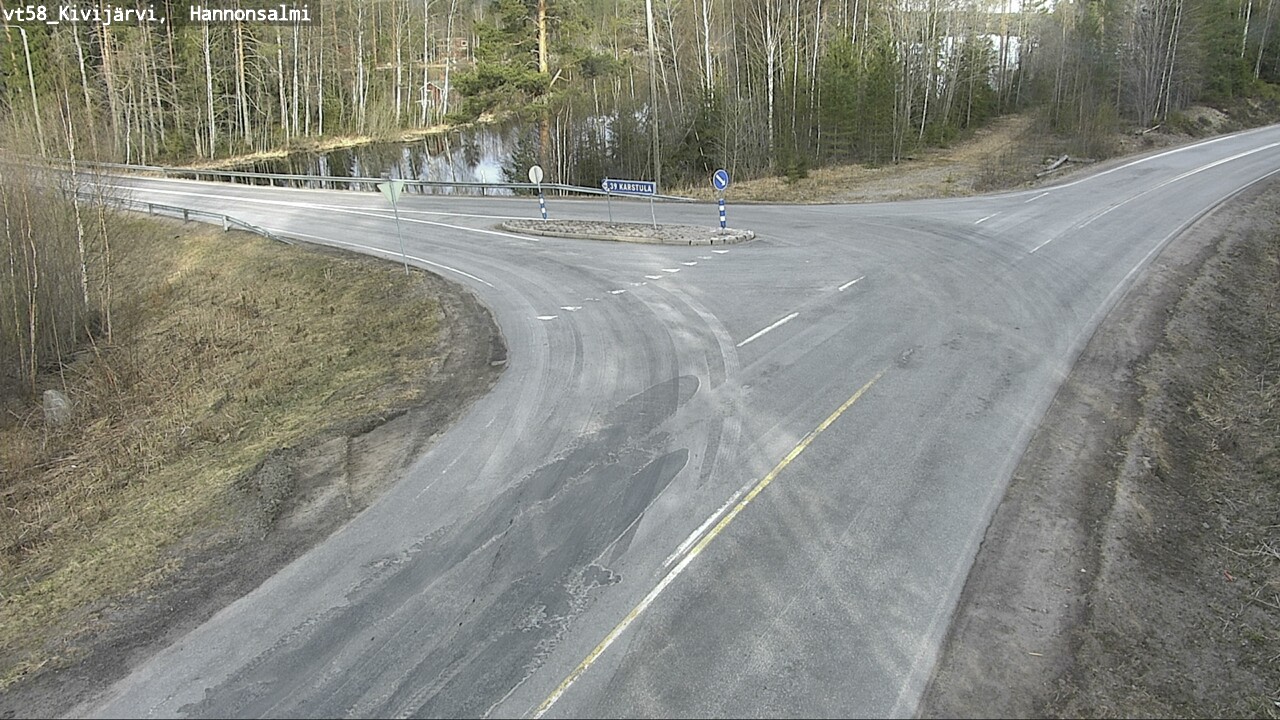 Weather Camera Image Väg 58 Kivijärvi, Hannonsalmi, Kivijärvi, Keski-Suomi