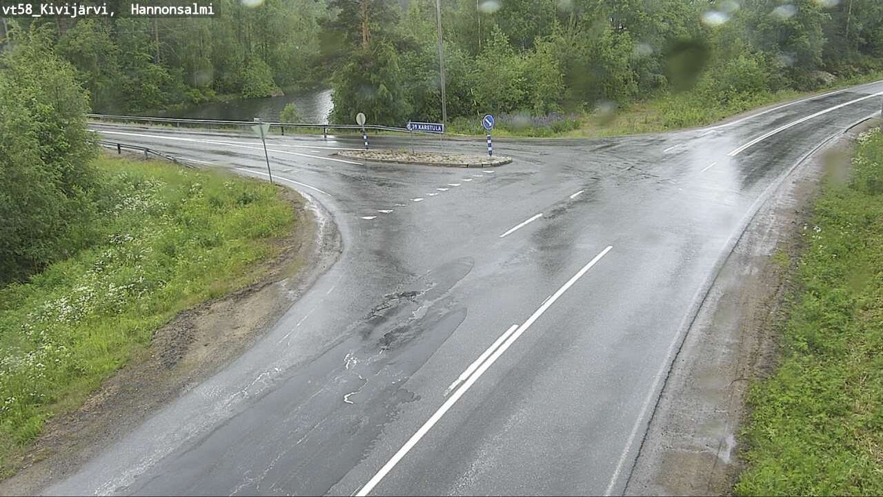 Weather Camera Image Väg 58 Kivijärvi, Hannonsalmi, Kivijärvi, Keski-Suomi