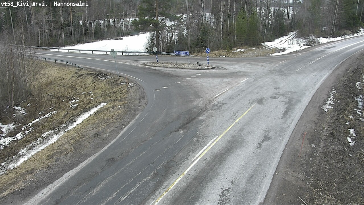 Weather Camera Image Road 58 Kivijärvi, Hannonsalmi, Kivijärvi, Keski-Suomi