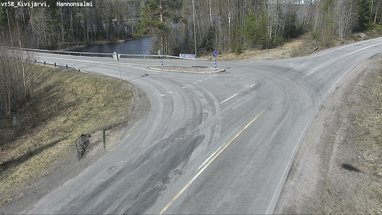 Weather Camera Image Väg 58 Kivijärvi, Hannonsalmi, Kivijärvi, Keski-Suomi