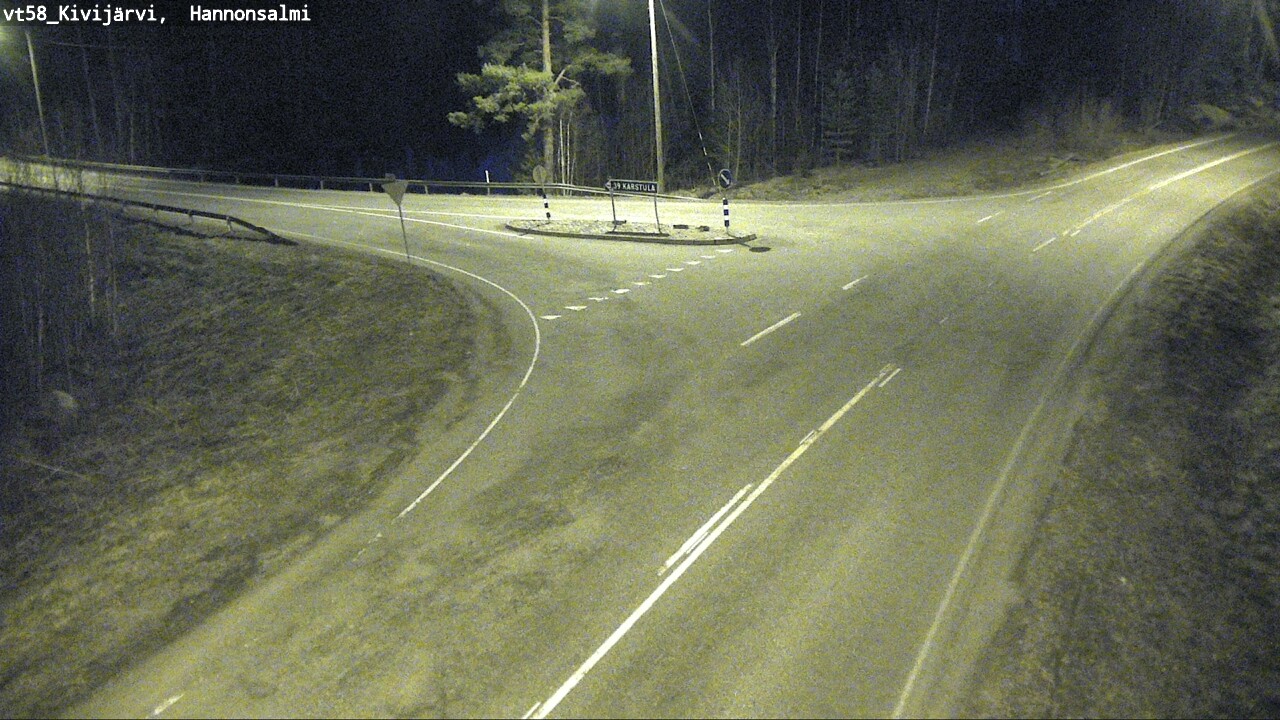 Weather Camera Image Väg 58 Kivijärvi, Hannonsalmi, Kivijärvi, Keski-Suomi