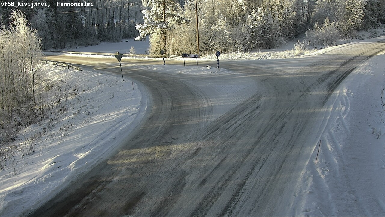 Weather Camera Image Road 58 Kivijärvi, Hannonsalmi, Kivijärvi, Keski-Suomi