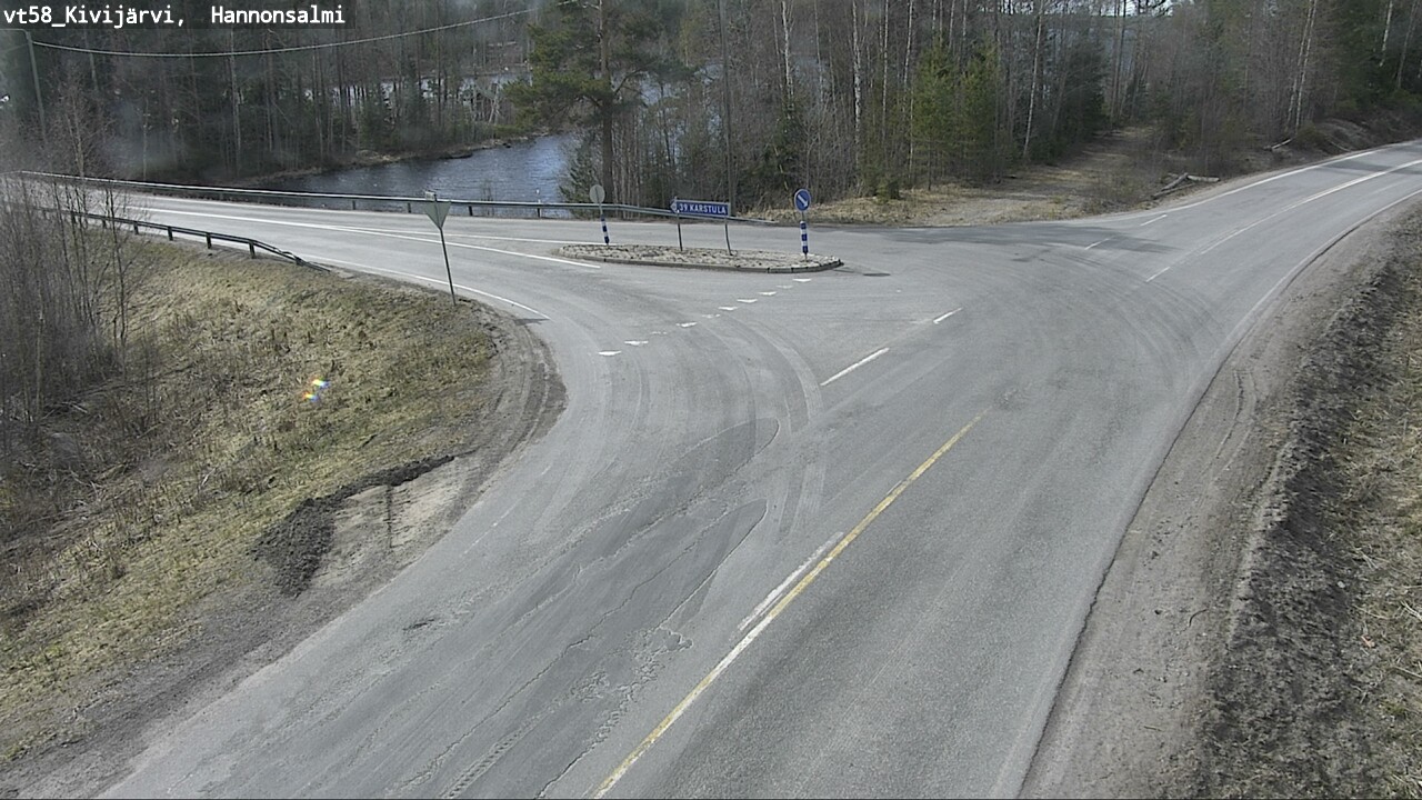 Weather Camera Image Väg 58 Kivijärvi, Hannonsalmi, Kivijärvi, Keski-Suomi