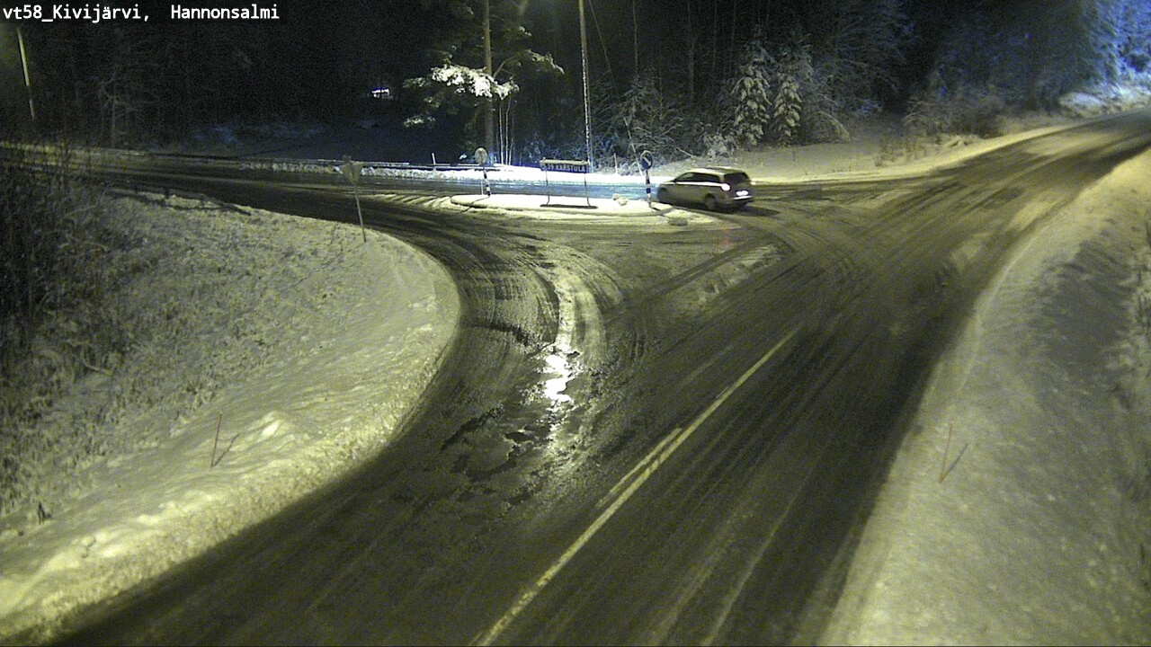 Weather Camera Image Väg 58 Kivijärvi, Hannonsalmi, Kivijärvi, Keski-Suomi