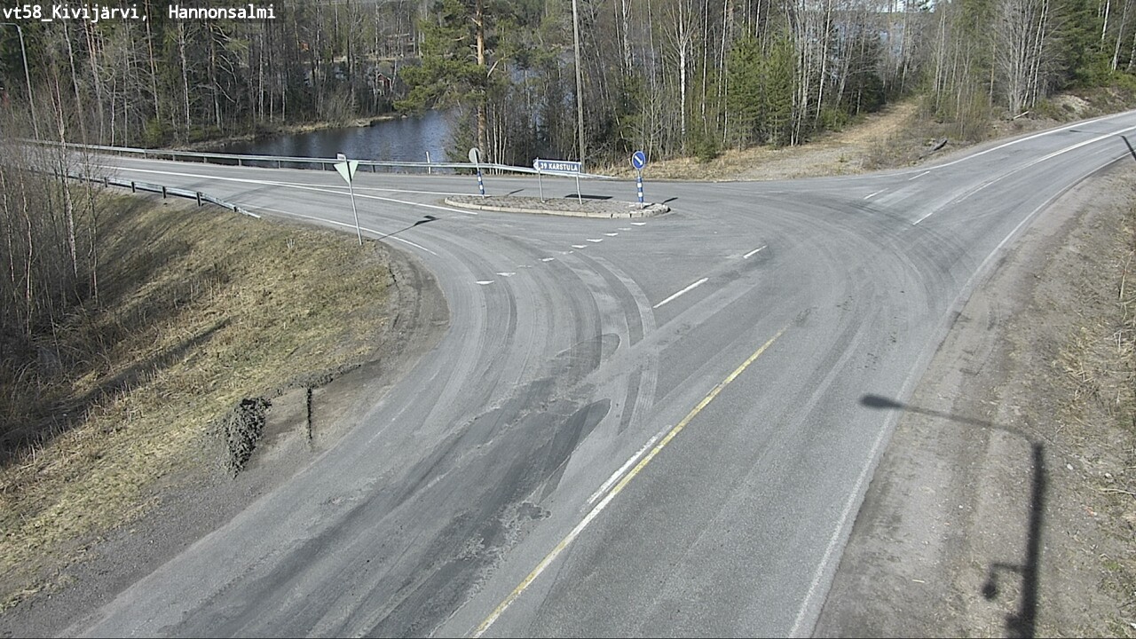 Weather Camera Image Väg 58 Kivijärvi, Hannonsalmi, Kivijärvi, Keski-Suomi