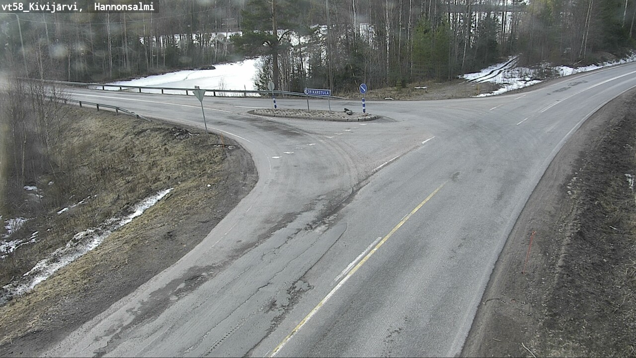 Weather Camera Image Väg 58 Kivijärvi, Hannonsalmi, Kivijärvi, Keski-Suomi
