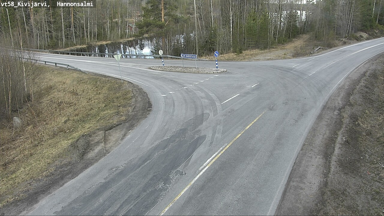 Weather Camera Image Väg 58 Kivijärvi, Hannonsalmi, Kivijärvi, Keski-Suomi