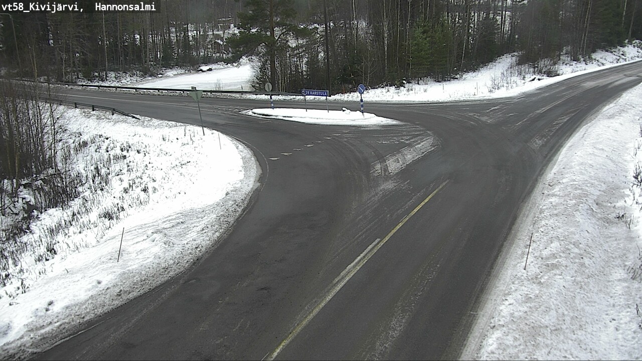 Weather Camera Image Road 58 Kivijärvi, Hannonsalmi, Kivijärvi, Keski-Suomi