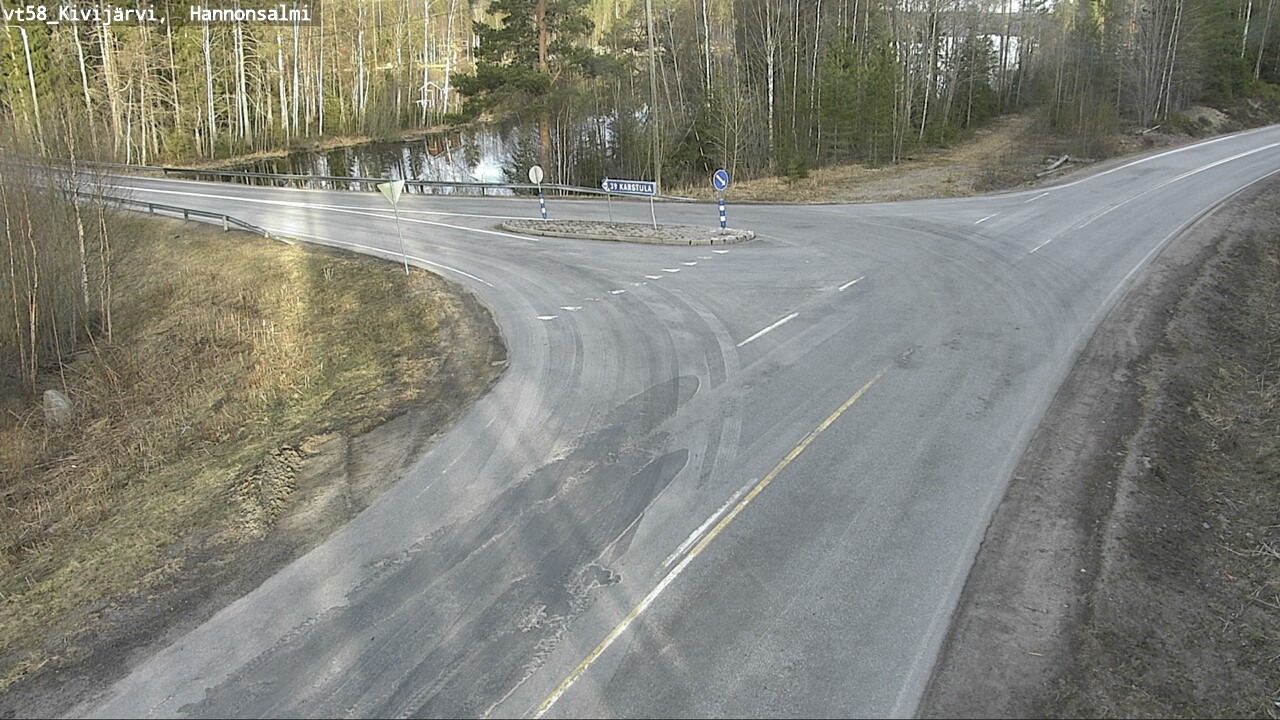 Weather Camera Image Väg 58 Kivijärvi, Hannonsalmi, Kivijärvi, Keski-Suomi