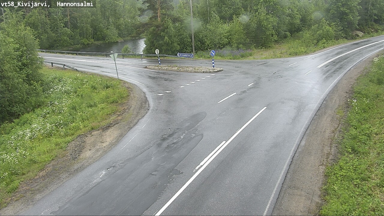 Weather Camera Image Väg 58 Kivijärvi, Hannonsalmi, Kivijärvi, Keski-Suomi