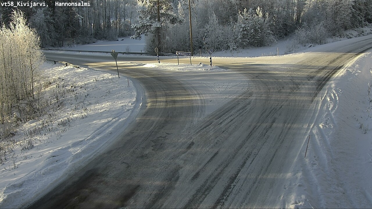 Weather Camera Image Road 58 Kivijärvi, Hannonsalmi, Kivijärvi, Keski-Suomi