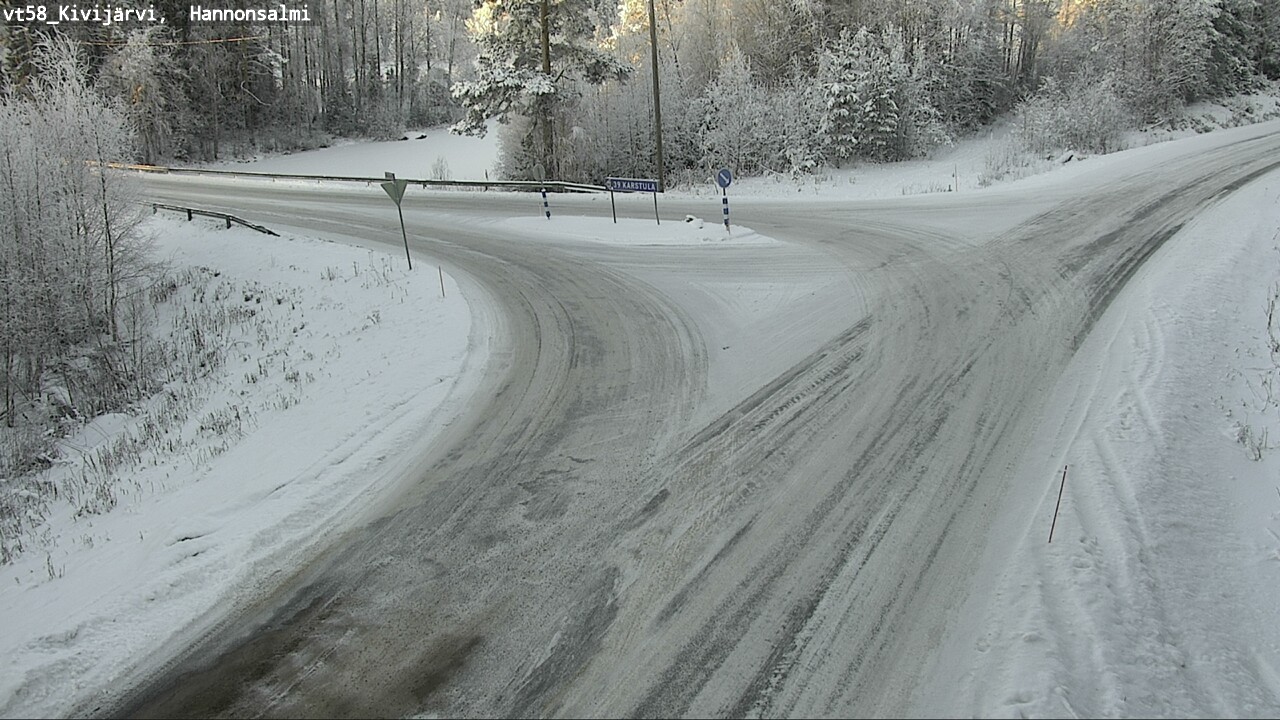 Weather Camera Image Road 58 Kivijärvi, Hannonsalmi, Kivijärvi, Keski-Suomi