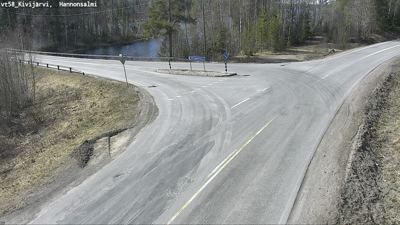 Weather Camera Image Väg 58 Kivijärvi, Hannonsalmi, Kivijärvi, Keski-Suomi