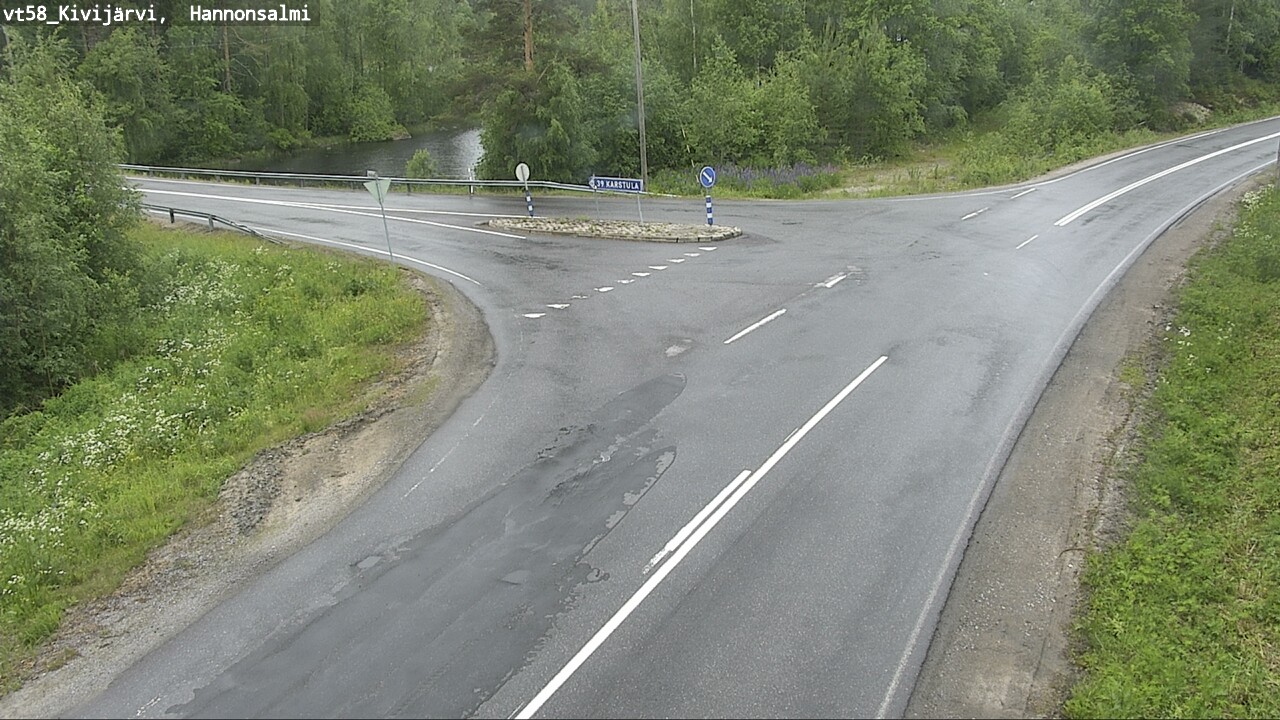 Weather Camera Image Väg 58 Kivijärvi, Hannonsalmi, Kivijärvi, Keski-Suomi
