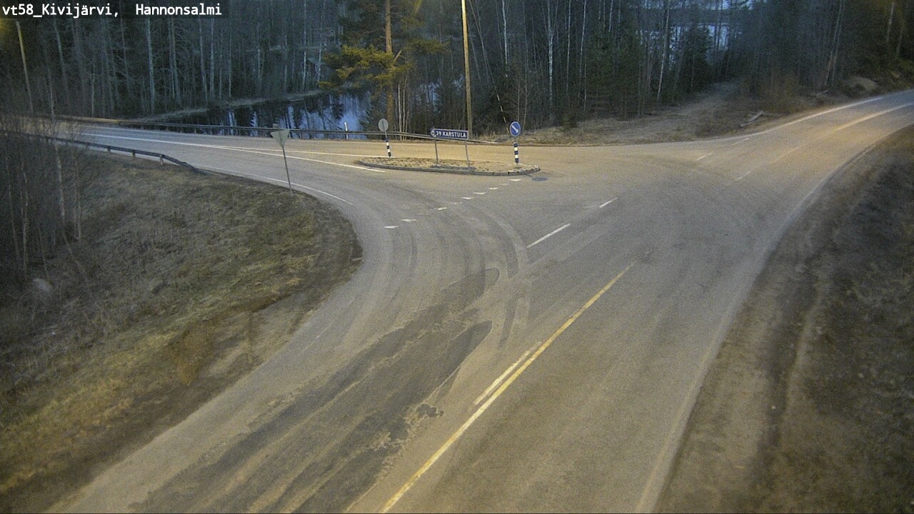 Weather Camera Image Väg 58 Kivijärvi, Hannonsalmi, Kivijärvi, Keski-Suomi