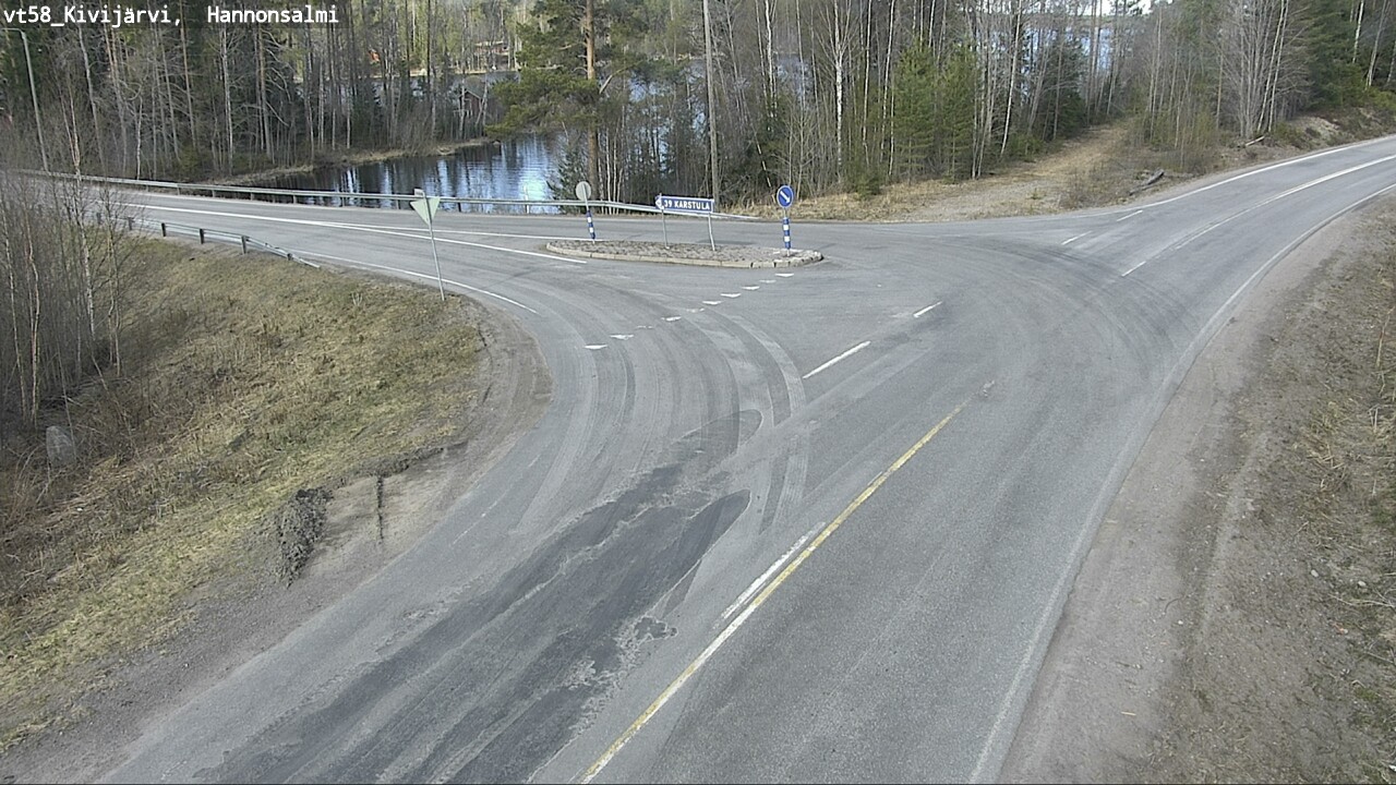 Weather Camera Image Road 58 Kivijärvi, Hannonsalmi, Kivijärvi, Keski-Suomi