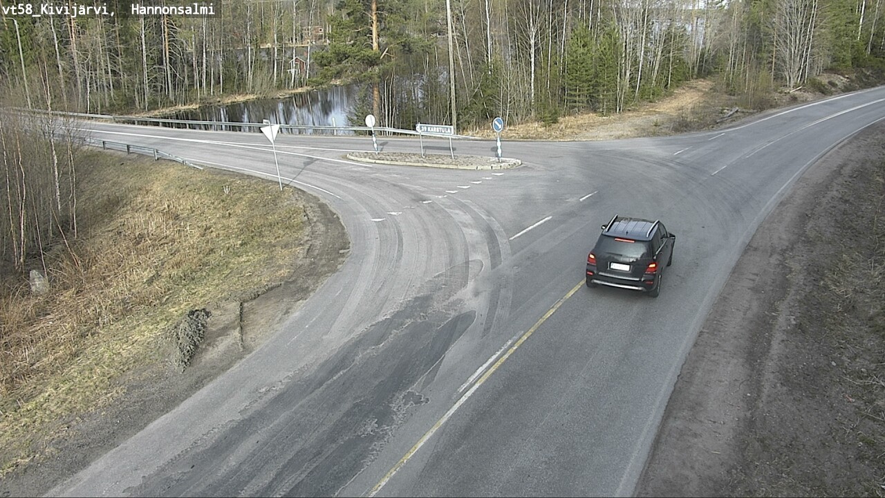 Weather Camera Image Road 58 Kivijärvi, Hannonsalmi, Kivijärvi, Keski-Suomi