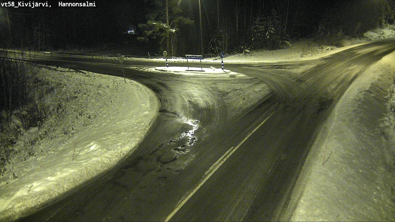 Weather Camera Image Väg 58 Kivijärvi, Hannonsalmi, Kivijärvi, Keski-Suomi