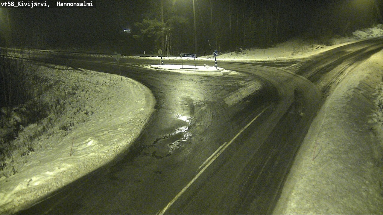 Weather Camera Image Väg 58 Kivijärvi, Hannonsalmi, Kivijärvi, Keski-Suomi